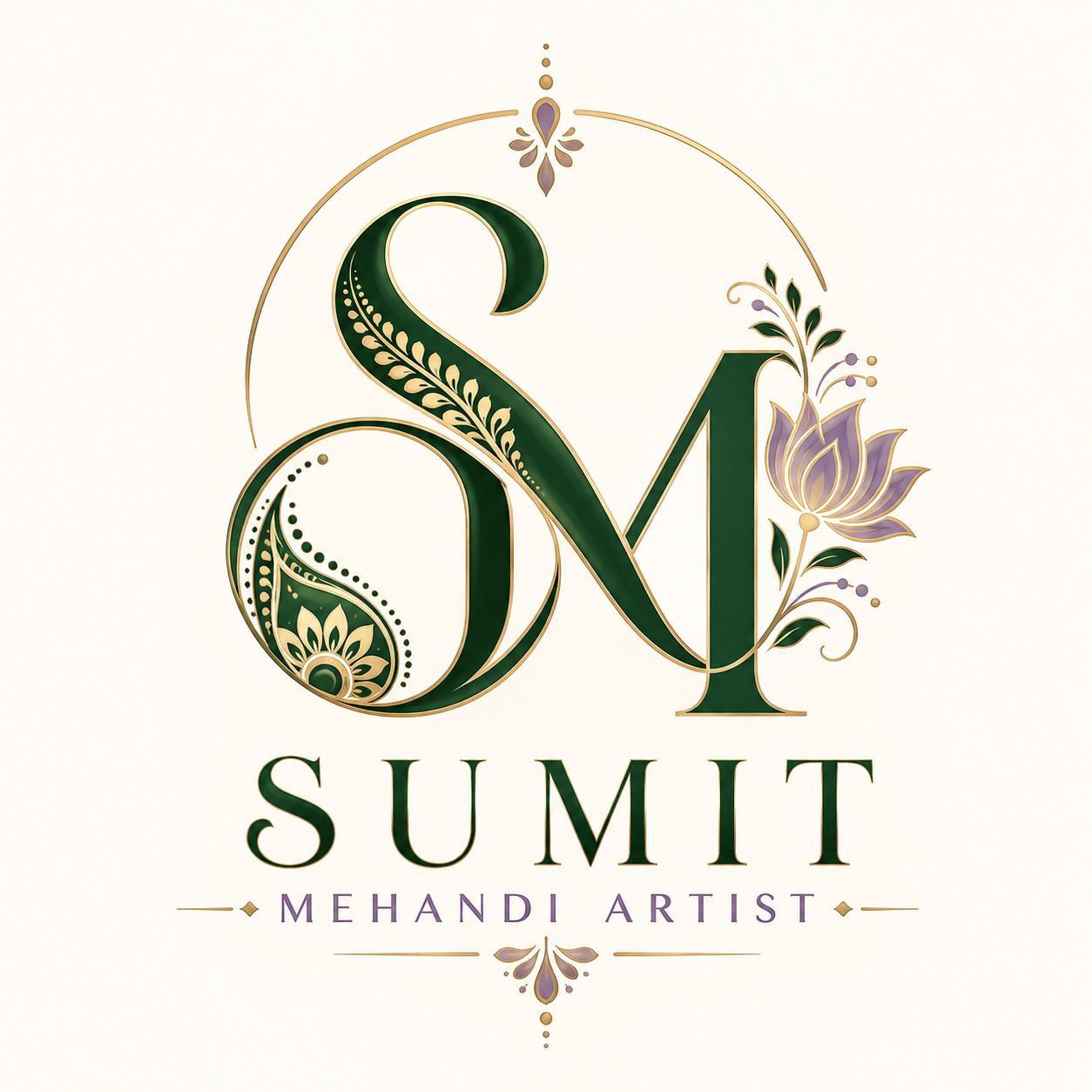 Sumit Mehandi Artist Logo